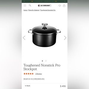 Le Creuset Toughened Non Stick Pro Stockpot